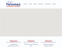 Tablet Screenshot of newmanvets.com